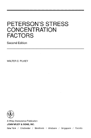 Petersons Stress Concentration Factors Pdf Document