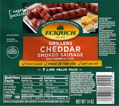 eckrich cheddar smoked sausage grillers