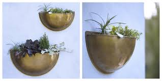 Brass Wall Planters Mad About The House