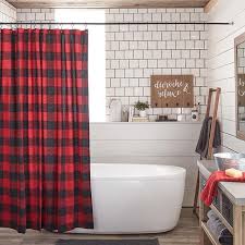 Desihom christmas shower curtain holiday shower curtains for bathroom red truck. Bouclair Bouclair Instagram Photos And Videos Plaid Shower Curtain Bathroom Red Black Bathroom Decor