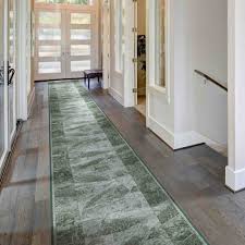 sardis green hallway carpet runner