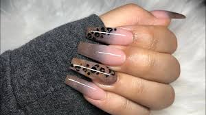 leopard print nails fall nails