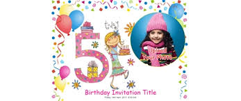 Free 5th Birthday Party Invitation Card Online Invitations