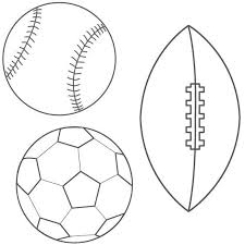 Free Sports Templates Sports Coloring Pages Football