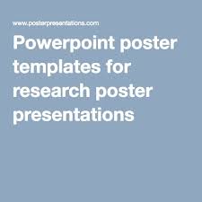 Powerpoint Poster Templates For Research Poster Presentations