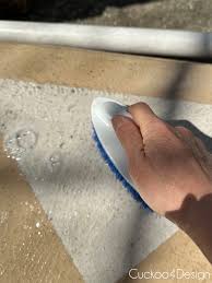 how to clean a painted concrete patio