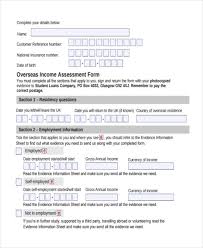 Income Assessment Form Mwb Online Co