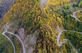عکس هوایی جاده توسکستان - عکس نودی