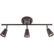 Lithonia Lighting Pepper Mill 3 Light Oil Rubbed Bronze Track Lighting Fixture With Led Bulbs Ltfpmill Mr16gu10 Led 27k 3h Orb M4 The Home Depot
