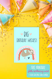 Greetings island has a great collection of ecards in just about every category imaginable, ranging from holidays and occasions to everyday messages. Free Sloth Birthday Card Sloth Greeting Card Printables