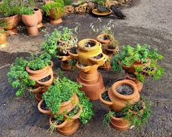 Potted Herb Garden Pots Garden Beds