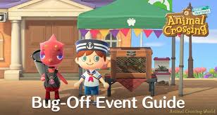 bug off event guide prize items dates