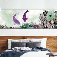 Boho Wall Art Koi Fish Painting