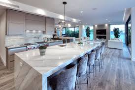 marble kitchen island, modern kitchen