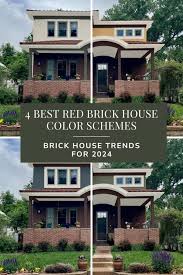 red brick house color schemes for 2024