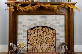 decorative logs make your fireplace