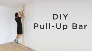 In this video, carlos acuna shares how he built a wooden home gym for under $150. Diy Pull Up Chin Up Bar How To Make A Chin Up Bar Without A Doorway Youtube