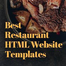 free restaurant html templates
