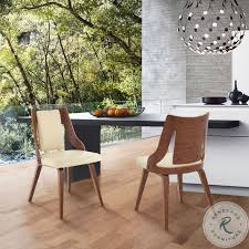 Walnut Wood Dining Chair Set