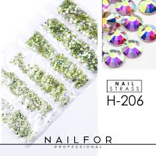 crystals str nail art h206