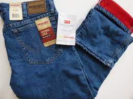 mens wrangler rugged wear thermal jeans