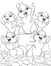 See more ideas about disney coloring pages, coloring pictures, disney colors. Bambi And Thumper Coloring Pages Coloring And Drawing