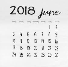 Printable June Calendar 2018 Printable 2018 Calendar Templates Pdf