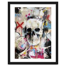 skull art print by famous when dead