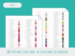 Printable Dmc Color Chart Pdf