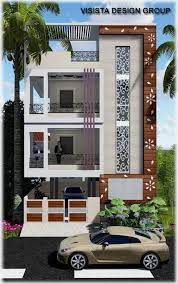 3 Floor House Front Design gambar png