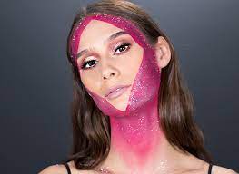 glitter mask halloween makeup