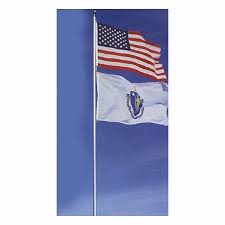 We have front yard flag poles for sale in a. Telescoping 20 Flagpole With American Flag Holds 2 Flags