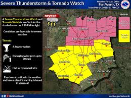 A tornado watch was issued for parts of north texas until 4 a.m. Nws Fort Worth On Twitter A Severe Thunderstorm Watch And Tornado Watch Has Been Issued Until 10 Pm Tonight Main Threats Are Damaging Winds Up To Baseball Size Hail With A Few