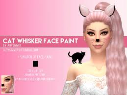the sims resource cat whisker face paint