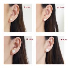Stud Earring Sizes Chart Plot Earring Stud Sizes Lamevallar