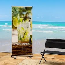 outdoor roll up banner double out
