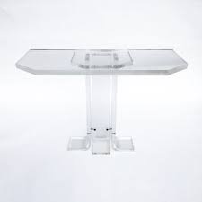 Acrylic Glass Console Table In The