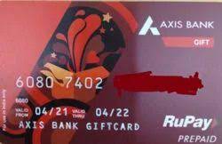 red pvc axis bank gift card size 85