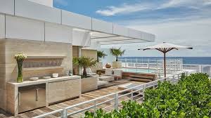 White Sofas On Modern Rooftop Patio