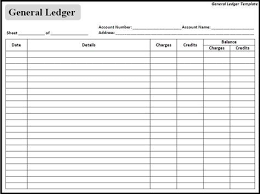 Blank General Ledger Note Before Downloading Or Using Any