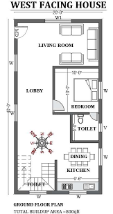 20 X40 Free West Facing House Plan As