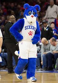 Robin lopez toppled franklin, the sixers mascot on friday night in philly. Franklin Philadelphia 76ers Mascot Nba Teams Basketball Players