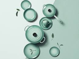 This Years New Le Creuset Colours Are Sage And Meringue