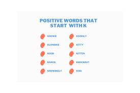 100 positive words that start with k