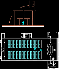 Small Church Dwg Block For Autocad