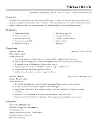 Accounting And Finance Resume Template For Microsoft Word