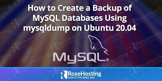 backup mysql databases using mysqldump
