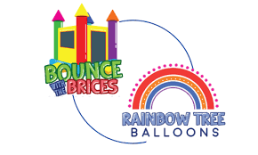 rainbow tree balloons