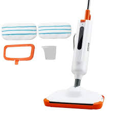 steam mop with 2 microfiber mop pads