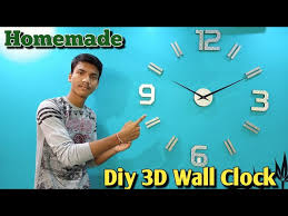 Homemade 3d Diy Wall Clock 2021
